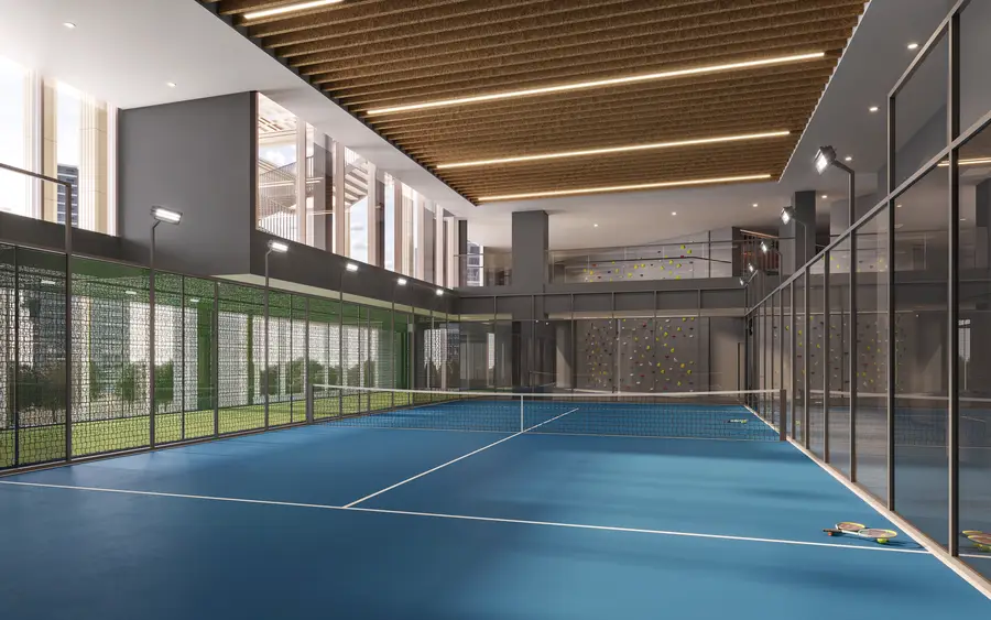 Indoor padel court